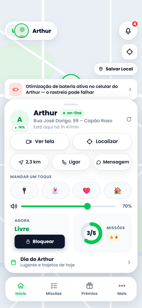 Onde ele está